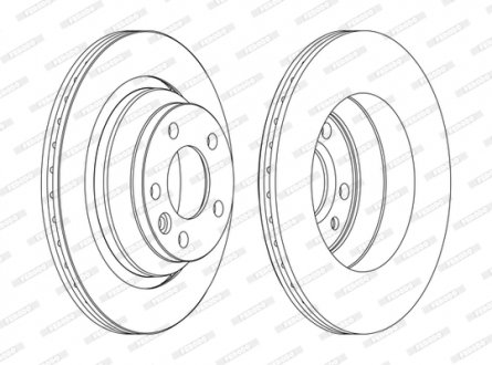 Диск тормозной FERODO DDF1698C