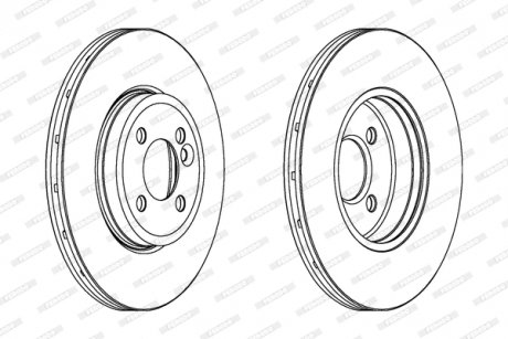 Диск тормозной FERODO DDF1711C