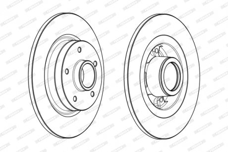 Диск тормозной FERODO DDF1731-1 (фото 1)