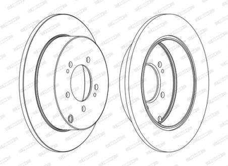 Гальмівний диск FERODO DDF1737C