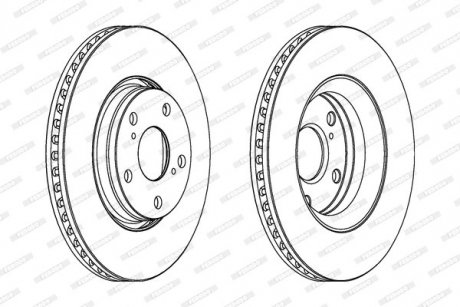Гальмівний диск FERODO DDF1756C