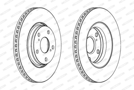 Гальмівний диск FERODO DDF1756C