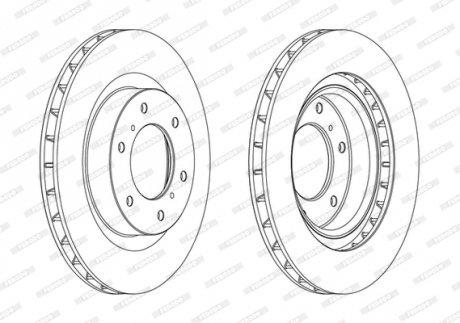 Диск тормозной FERODO DDF1757C