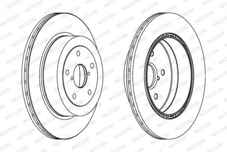 Гальмівний диск FERODO DDF175 (фото 1)