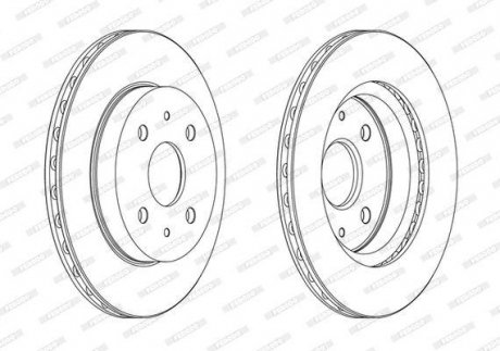 Диск тормозной FERODO DDF1774C (фото 1)