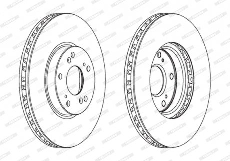 Диск тормозной FERODO DDF1775C