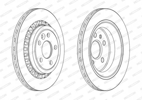 Диск тормозной FERODO DDF1802C (фото 1)