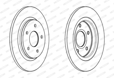 Тормозной диск FERODO DDF1808C