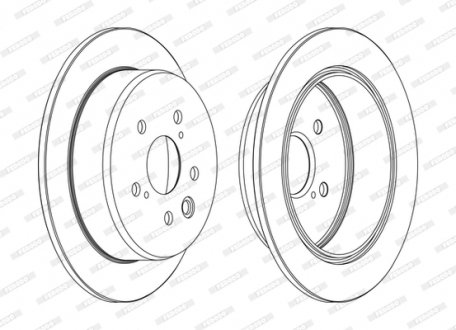 Тормозной диск FERODO DDF1815C