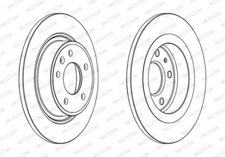 Диск гальмівний FERODO DDF1871C