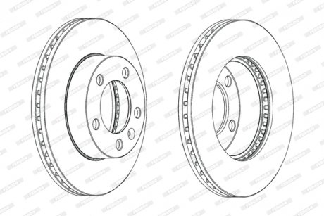 Диск тормозной FERODO DDF1974C-1