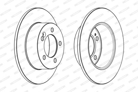 Тормозной диск FERODO DDF1976C