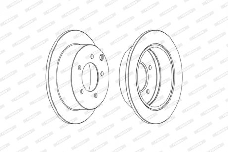 Диск гальмівний FERODO DDF1986C
