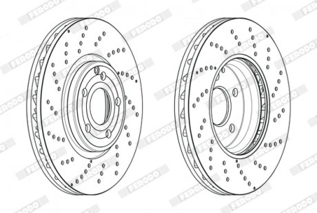 Диск тормозной FERODO DDF2054C-1 (фото 1)