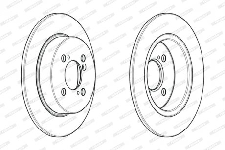 Диск тормозной FERODO DDF2071C (фото 1)