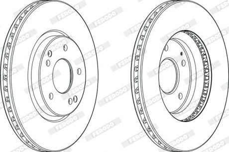 Диск тормозной FERODO DDF2091C (фото 1)