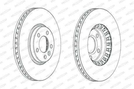 Диск гальмівний FERODO DDF2182C-1 (фото 1)
