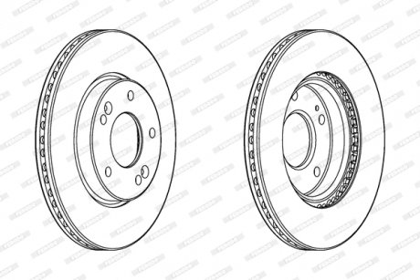 Диск тормозной FERODO DDF2187C (фото 1)