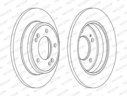 Диск тормозной FERODO DDF2193C (фото 1)