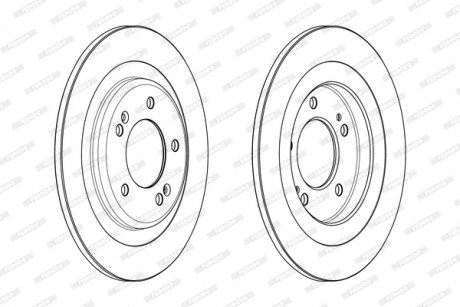 Диск тормозной FERODO DDF2200C (фото 1)