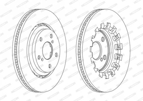 Диск гальмівний FERODO DDF2268C