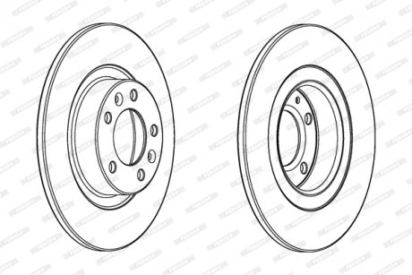 Диск тормозной FERODO DDF2297C