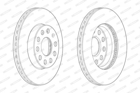 Гальмівний диск FERODO DDF2400C-1