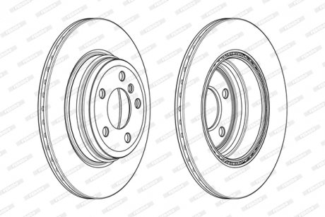 Диск тормозной FERODO DDF2404C