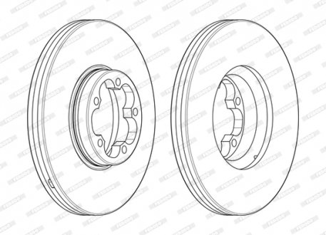 Диск тормозной FERODO DDF2468-1