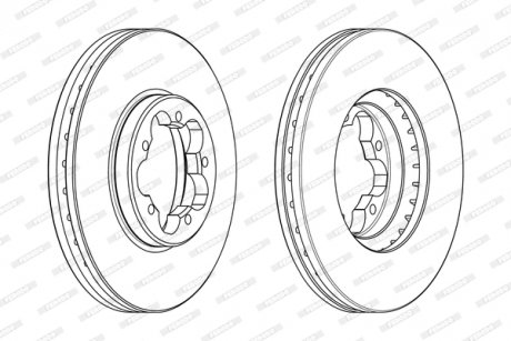 Диск тормозной FERODO DDF2469