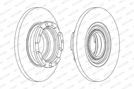 Гальмівний диск FERODO DDF2472