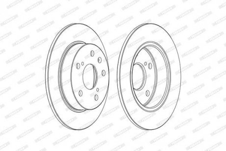 Диск тормозной FERODO DDF2493C (фото 1)