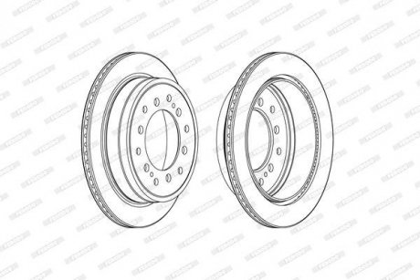 Диск тормозной FERODO DDF2505C (фото 1)