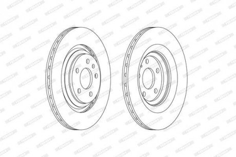 Диск тормозной FERODO DDF2546C