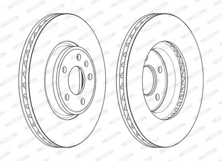 Диск тормозной FERODO DDF2596C-1 (фото 1)