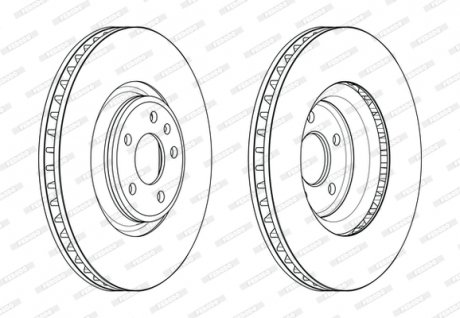 Диск тормозной FERODO DDF2598C-1