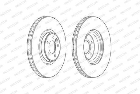 Диск тормозной FERODO DDF2601C-1 (фото 1)