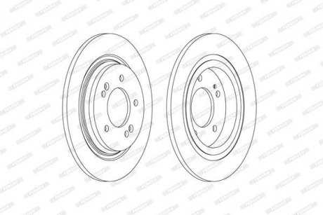 Диск гальмівний FERODO DDF2604C