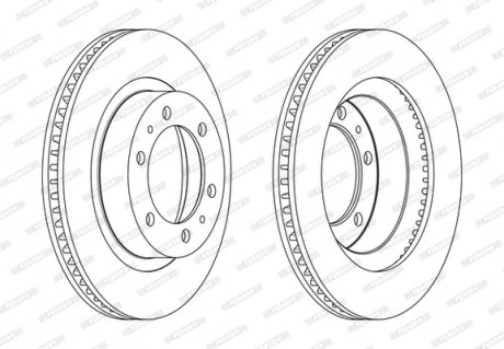 Диск тормозной FERODO DDF2607C