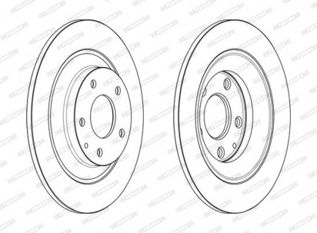 Диск тормозной FERODO DDF2609C