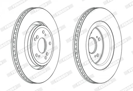 Диск тормозной FERODO DDF2657C