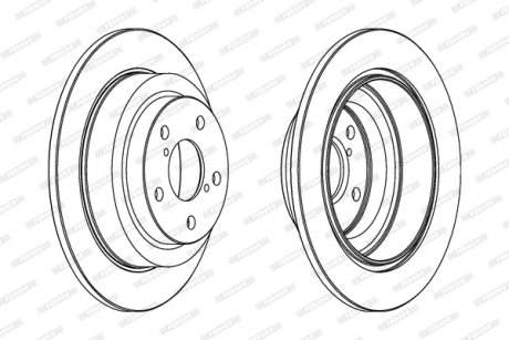 Диск тормозной FERODO DDF678C