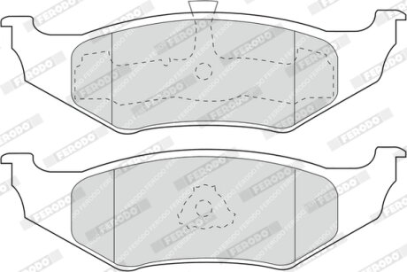 Комплект гальмівних колодок FERODO FDB1099