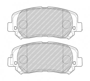 Комплект тормозных колодок из 4 шт. дисков FERODO FDB4999