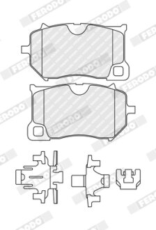 Комплект гальмівних колодок, дискове гальмо FERODO FDB5486