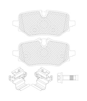 Комплект гальмівних колодок FERODO FDB5561