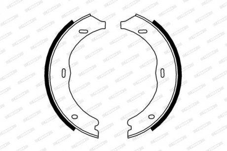Колодки тормозные барабанные FERODO FSB4003