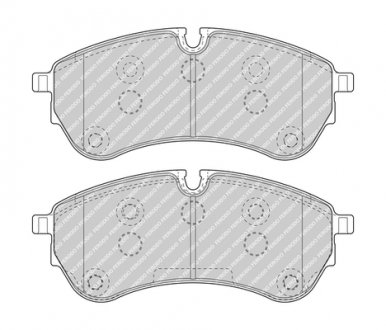 Колодки тормозные дисковые (комплект 4 шт.)) FERODO FVR5067