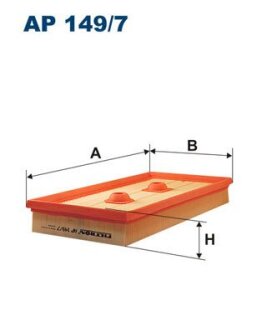 VW Фильтр воздушный 1,6FSI: Golf V,Passat, TouranSkoda Octavia 04- (300*156*42) FILTRON AP149/7