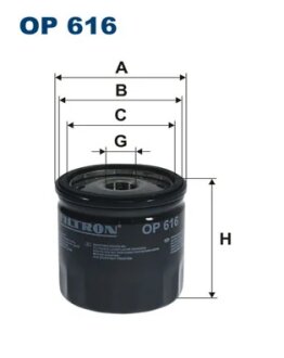 Фільтр оливи FILTRON OP 616
